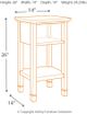 Signature Design by Ashley® Marnville White Accent Table-2