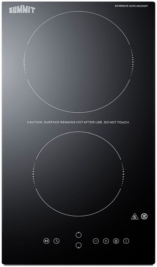 Summit® 12" Black Electric Cooktop -0