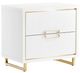 Michael Amini® Palm Gate Cloud White Nightstand-0