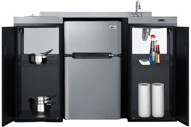 Summit® 54" Black All-in-one Kitchenette -4