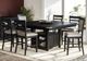 Jofran Inc. Altamonte Dark Charcoal High-Low Square Counter Dining Table-1