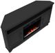 Legends Home Real Cozy Sonoma Seal Skin Black 64" Corner Fireplace Console-4