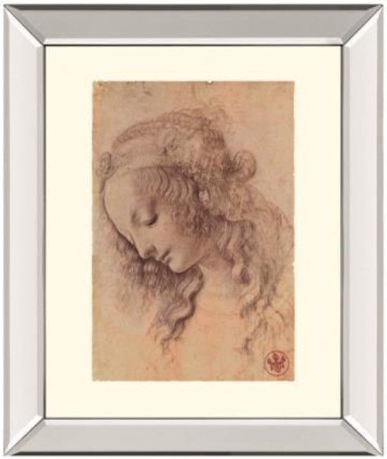 Classy Living Leonardo Da Vinci Testa Di Donna Di Profilo Wall Art-0