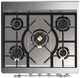 Ilve® Majestic III 30" Stainless Steel Pro Style Dual Fuel Liquid Propane Range with 5 Black Brass Burners and Chrome Trim-4