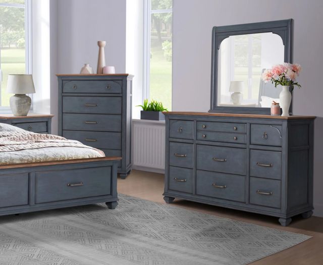 Legends Home Americana Corduroy Blue Dresser-3