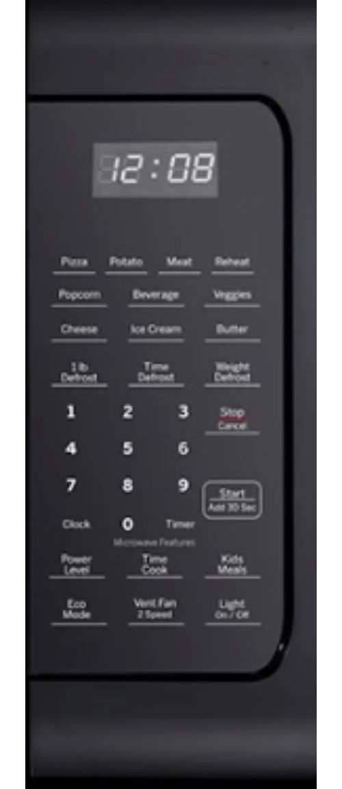 GE 30" 1.8 Cu. Ft. Black Over the Range Microwave-2
