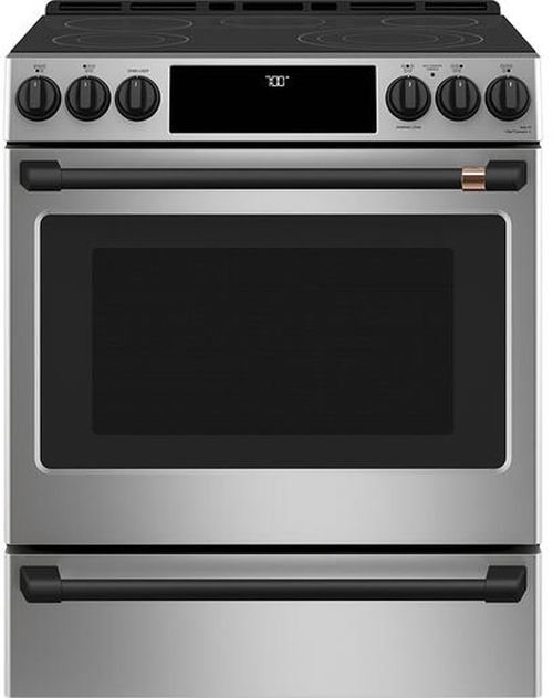 Café™ Flat Black Front Control Electric Knobs and Handle Kit-3