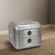 ACME Furniture Brancaster Aluminum Leather End Table -1