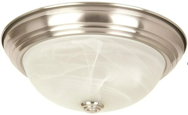 YHD Satin Nickel 2-Light 11" Flush Mount Lighting-0