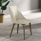 ACME Furniture Willene 2-Piece Beige/Walnut Side Chair Set-1