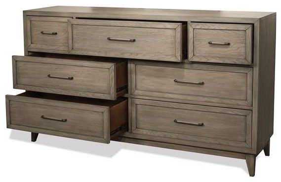 Riverside Furniture Vogue Gray Wash 7-Drawer Dresser-1