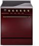 Ilve® Nostalgie II Series 30" Burgundy Pro Style Induction Range-0