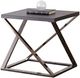 Steve Silver Co. Aegean 3-Piece Black Occasional Table Set with Black Nickel Base-2