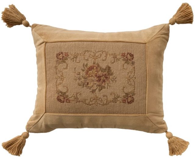 Nourison Home™ Mina Victory Vintage Pillow Beige 14"x18" Throw Pillow-0