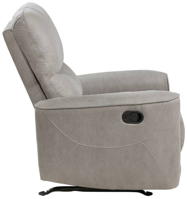 Homelegance® Ouray Gray Manual Rocker Recliner-3