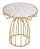 Zuo® Modern Silo Mirror Top Side Table with Gold Base-2