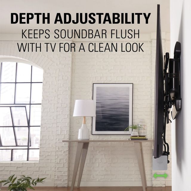 Sanus® Black Universal Soundbar Mount-2
