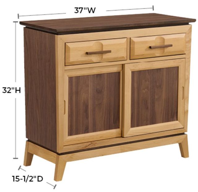 Whittier Wood® Furniture Addison Duet 37" Storage Console-1