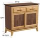 Whittier Wood® Furniture Addison Duet 37" Storage Console-1