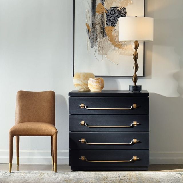 Uttermost® Halifax Black Accent Chest-1