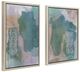 A & B Home 2-Piece Beige/Green Allegory Printed Acrylic Wall Art-0