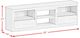 Elements International Rosalie Natural 82" TV Console without Fireplace Insert-2