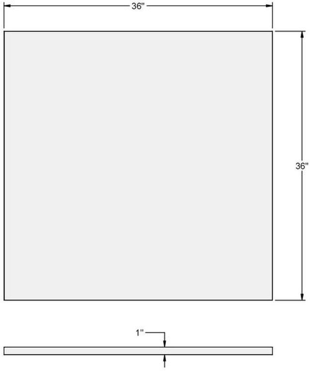 Amisco Customizable Kai Birch Veneer Square Bar Table-2