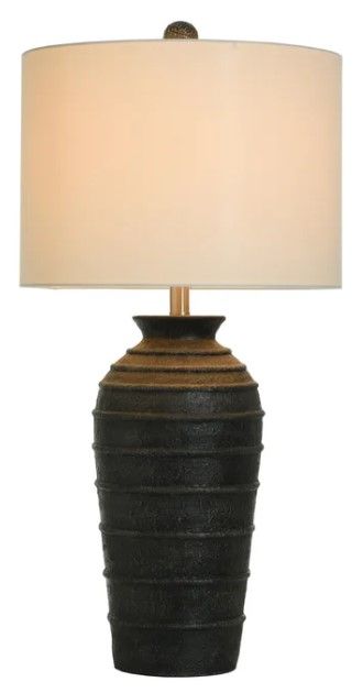 Stylecraft Poly Black Table Lamp -1