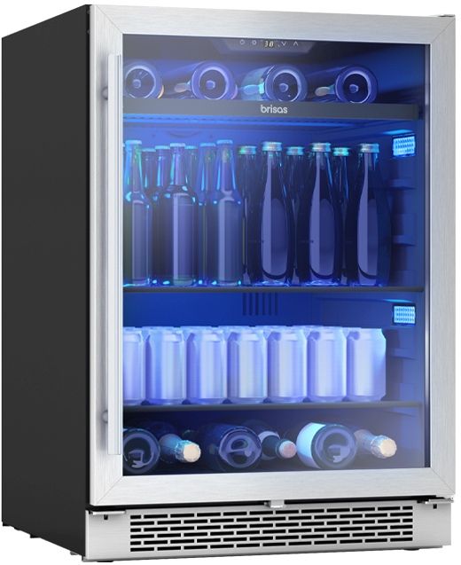 Zephyr Brisas 5.8 Cu. Ft. Stainless Steel Frame Beverage Center-1