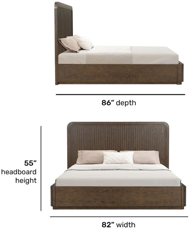 Flexsteel® Athens Chocolate Brown King Panel Bed-2