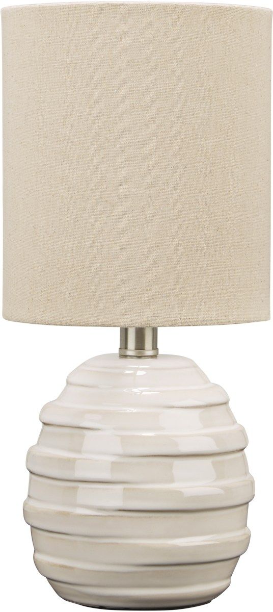 Signature Design by Ashley® Glennwick White Ceramic Table Lamp-0