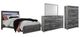 Signature Design by Ashley® Baystorm 4-Piece Gray Queen Panel Storage Bed Set-0