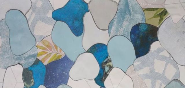 Stylecraft Kio Fish Pond VI Blue/Dark Blue/Gray/Green/Light Blue Wall Art-1