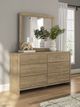 Signature Design by Ashley® Gramburg Warm Natural Brown Dresser and Mirror-1