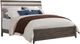 Bernards Modesto Taupe Upholstered King Panel Bed-0