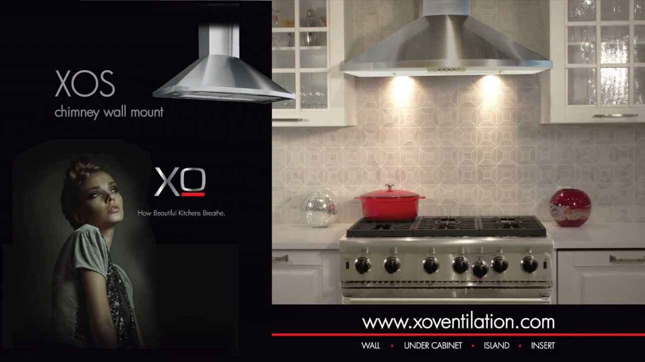 XO Fabriano Collection Stainless Steel Wall Mounted Range Hood