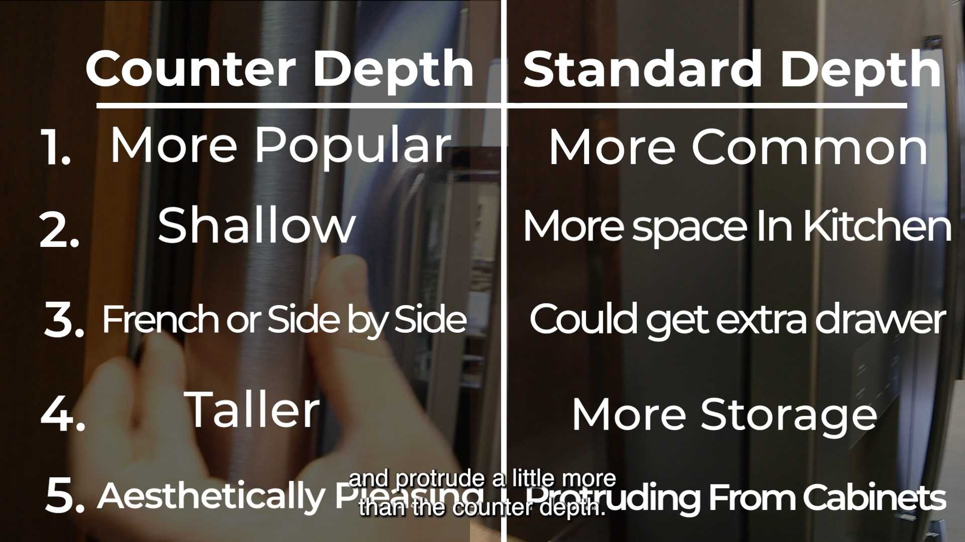 Counter Depth Vs Full Depth Fridge Cc.mp4
