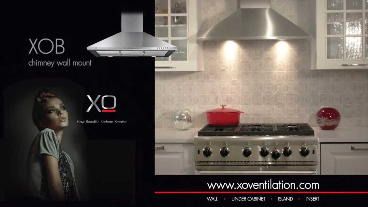 XO Fabriano Collection Stainless Steel Wall Mounted Range Hood 