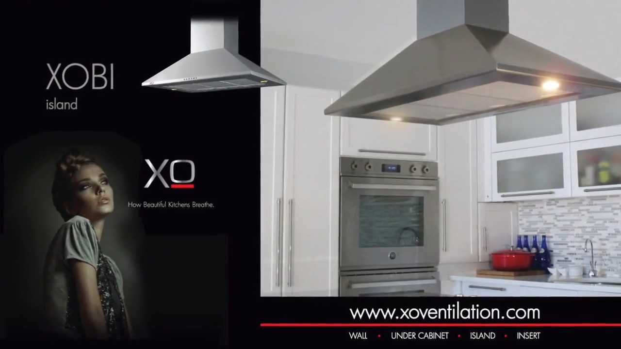 XO Fabriano Collection Stainless Steel Island Range Hood 