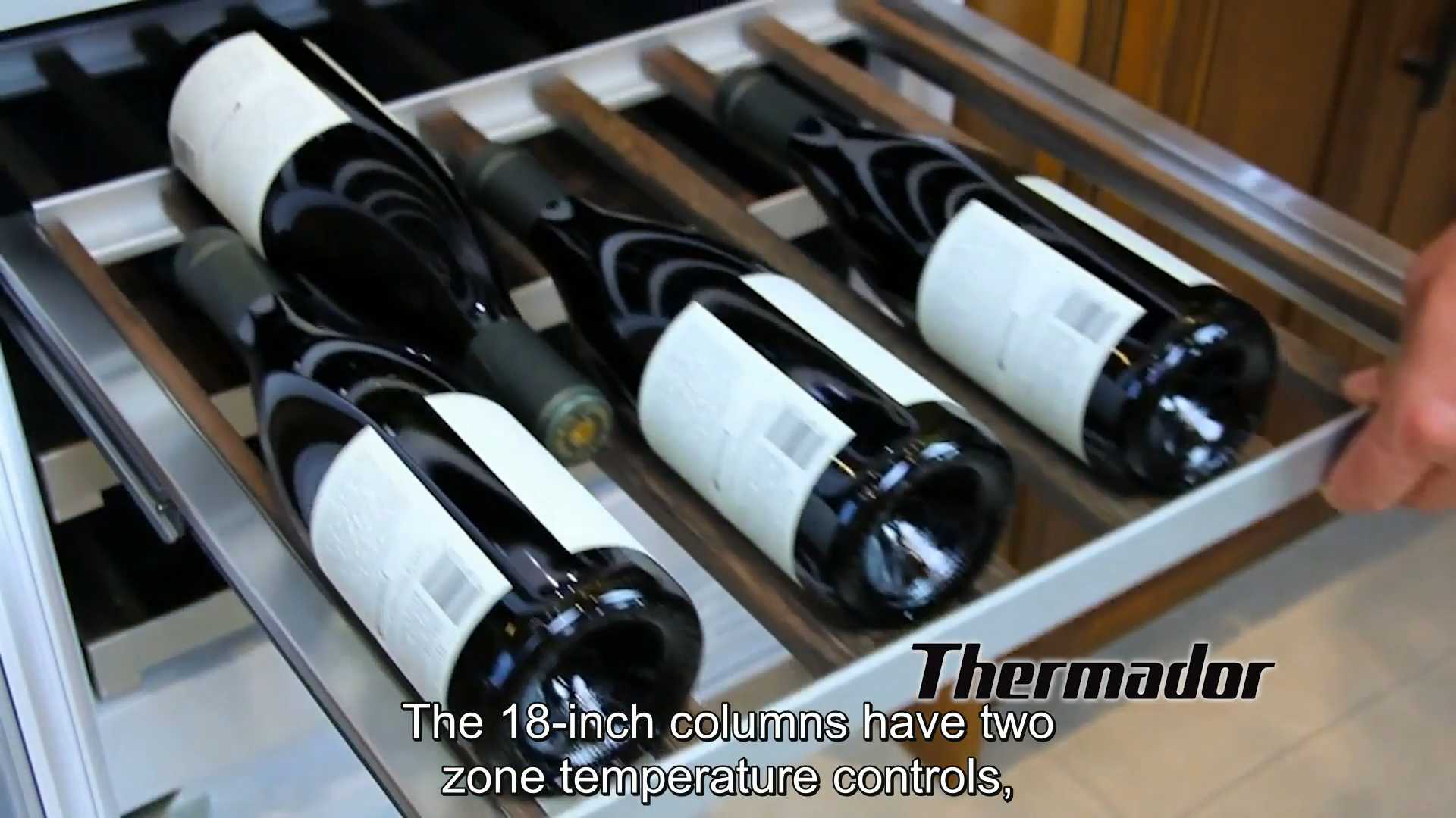 Cc Thermador Wine Preservation Columns Two Or Three Zone Temperature Control Rev.mp4