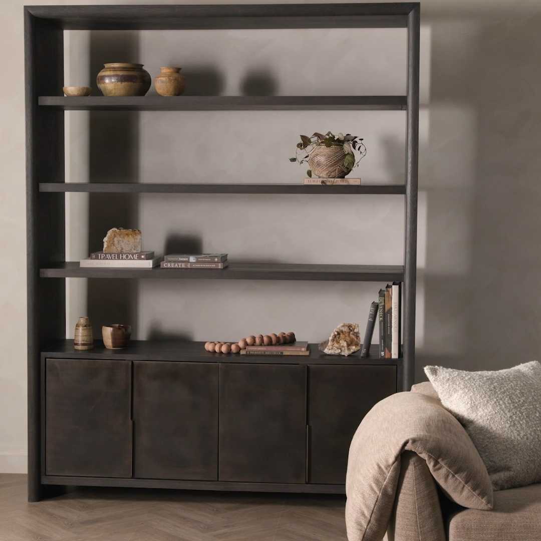Four Hands Arlington Espresso Bookcase