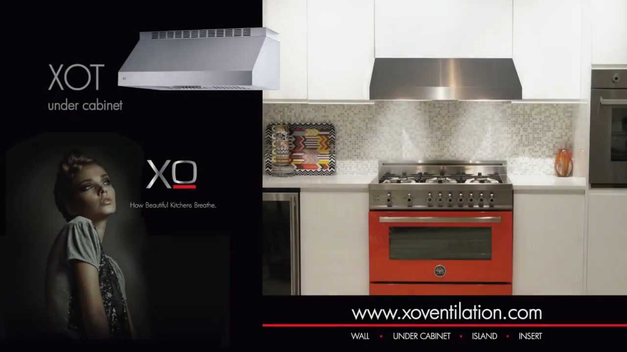XO Stainless Steel Under Cabinet Range Hood