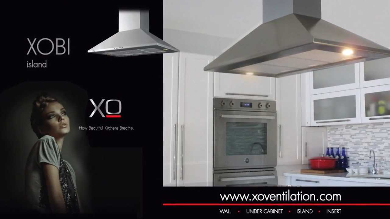 XO Fabriano Collection Stainless Steel Island Range Hood 