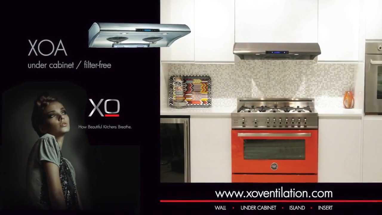 XO XOA Series Stainless Steel Under Cabinet Hood
