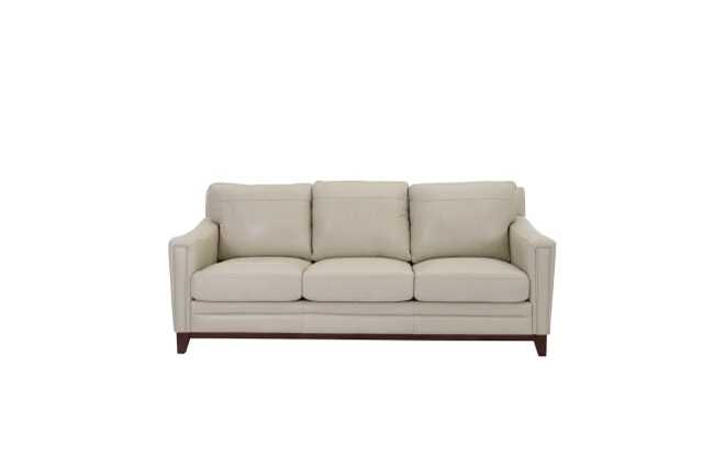 1444-6032-03177135 - Leather Italia Linn Graphite All Leather Sofa