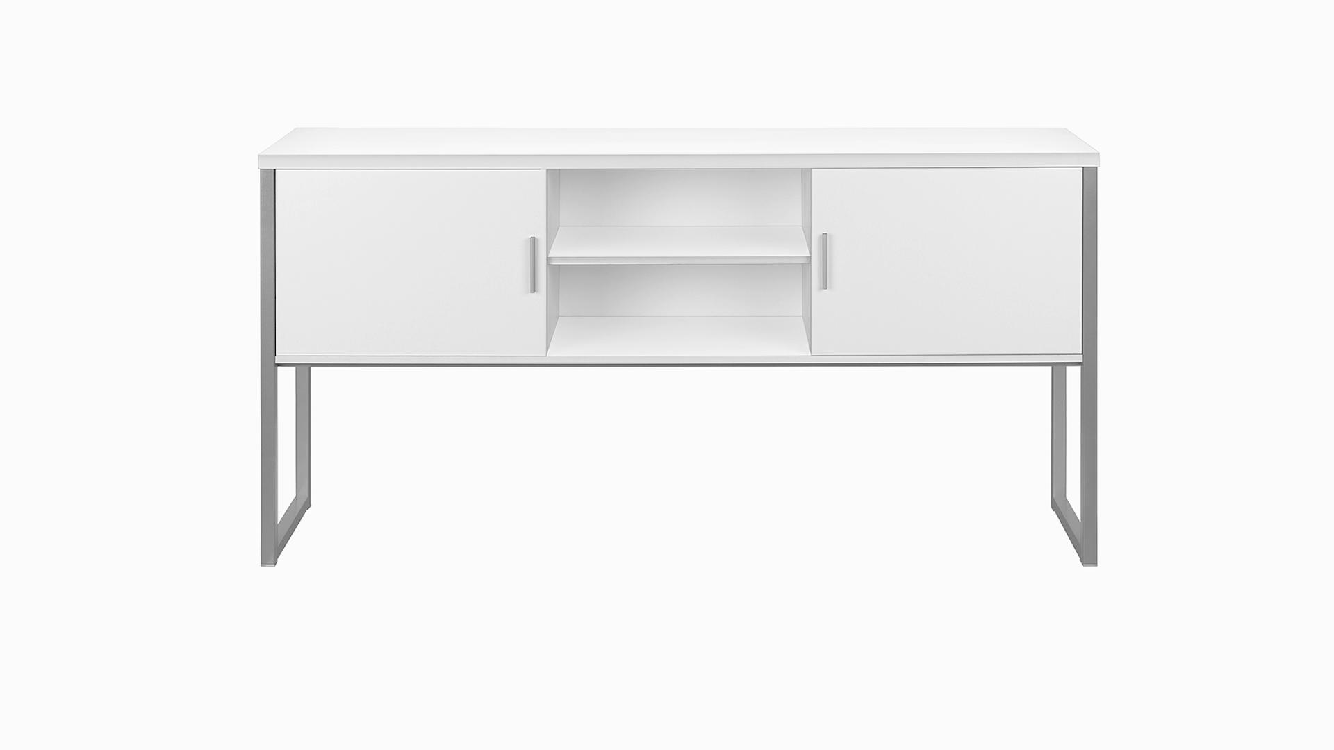Monarch Specialties Inc. Silver/White Office Hutch