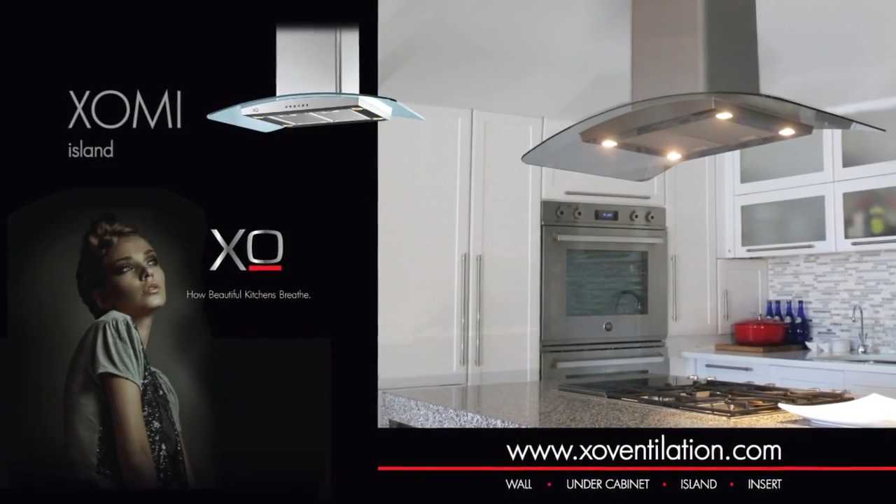 XO Fabriano Collection Stainless Steel Island Range Hood 