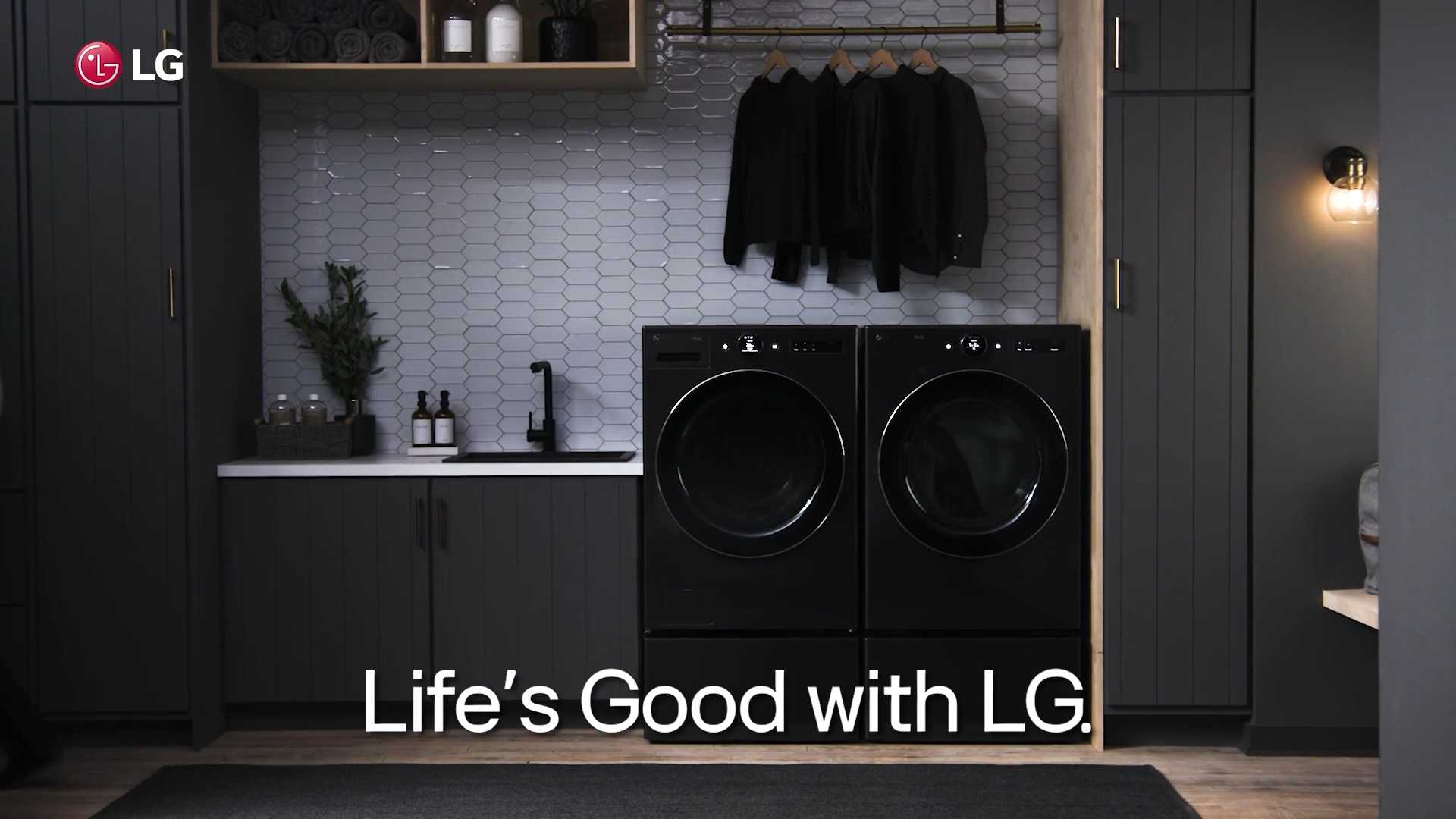 LG White 4.5 Cu. Ft. Washer, 7.4 Cu. Ft. Dryer Gas Laundry Center