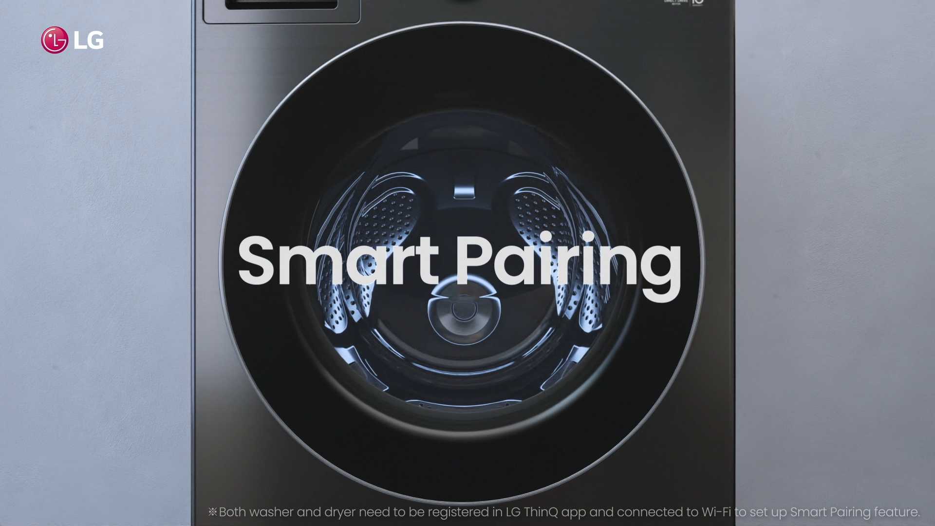 LG Washer & Dryer with Smart Pairing Technology