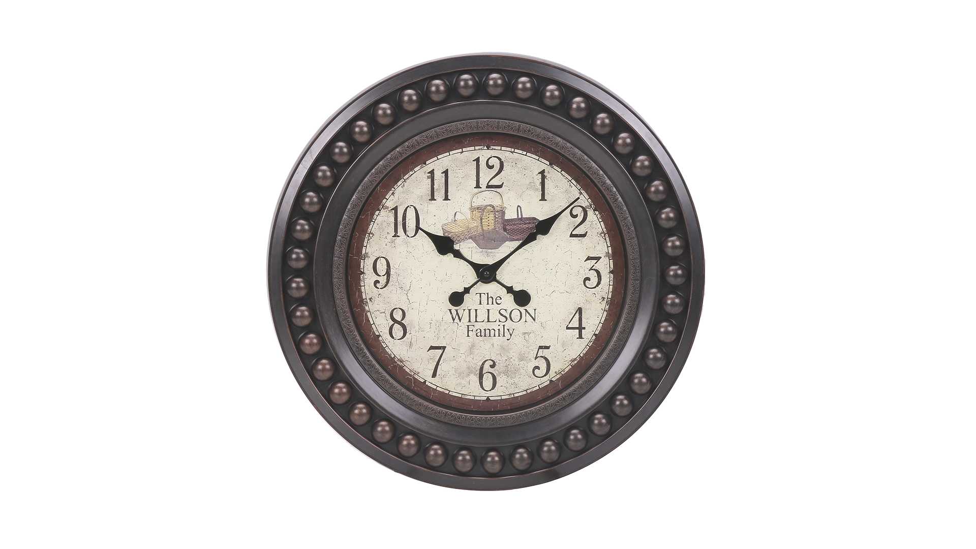 Monarch Specialties Inc. Antique Brown 20" Wall Clock